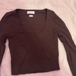 Babaton Scoopneck Contour Long Sleeve